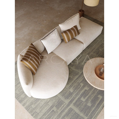 Naturalist Curved Sofa - scene