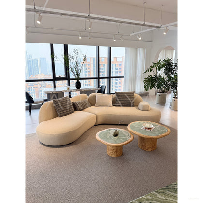 Rounded Curved Sofa - scene