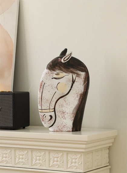 Horse Ornament Wine Cabinet Decor - scene