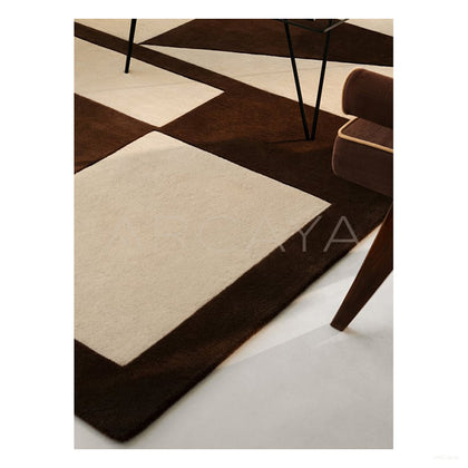 Cocoa Geometric Rug Dsm P031 C02 - scene