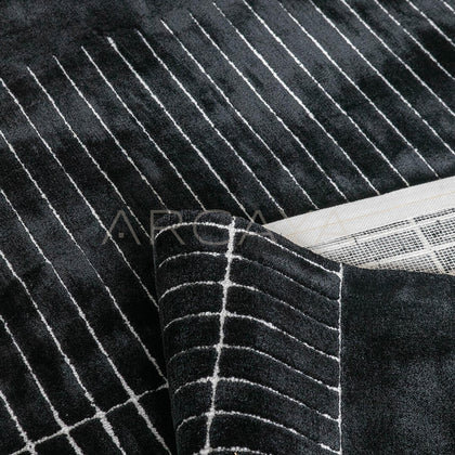 Italian Minimalist Tweed Rug - scene