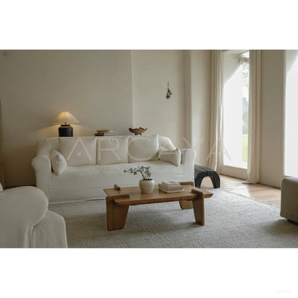 Reclaimed Wood Mid Century Collection — Coffee Table - scene