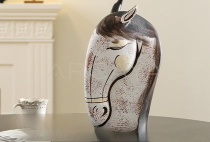 Horse Ornament Wine Cabinet Decor - scene