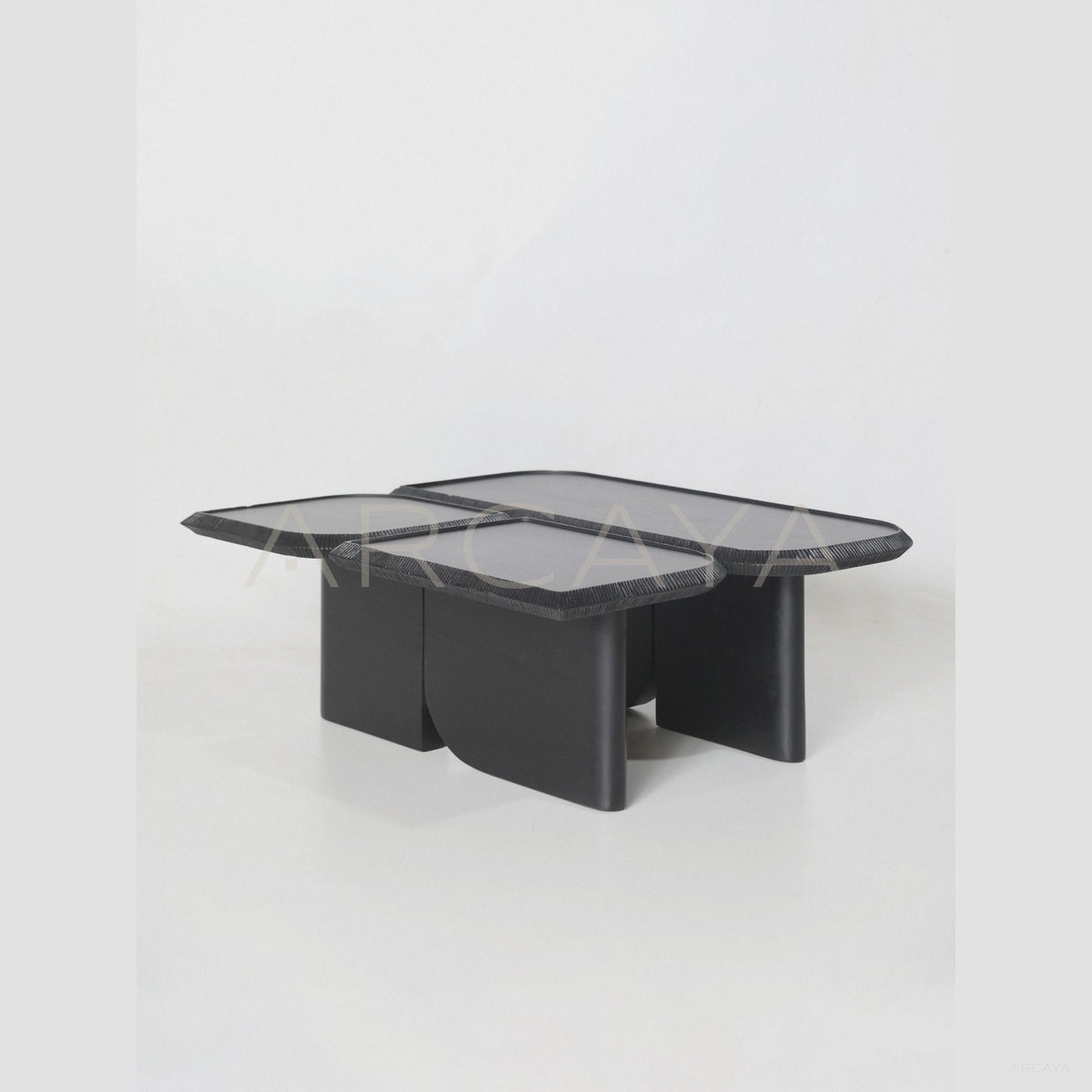 Yiduo Wave Geometric Coffee Table in detail