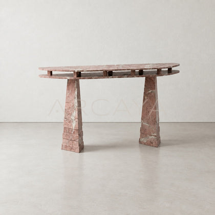 Sculptural Entryway Console Table - main