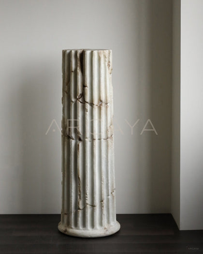 Vintage Roman Column Sculpture Pedestal - scene