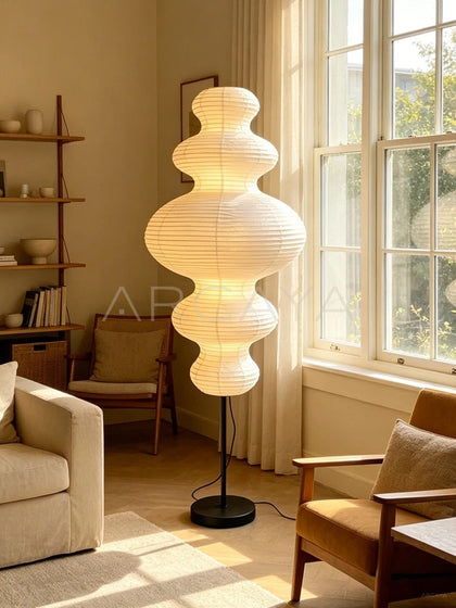 Paper Art Floor Lamp - scene