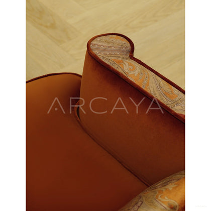 Legacy 28 Single Sofa Golden Orange - scene