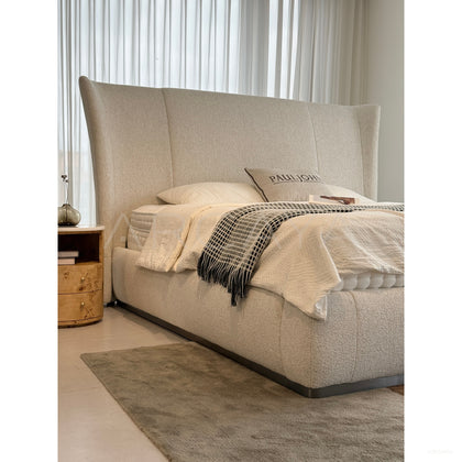 Old Money High Headboard Bed - scene