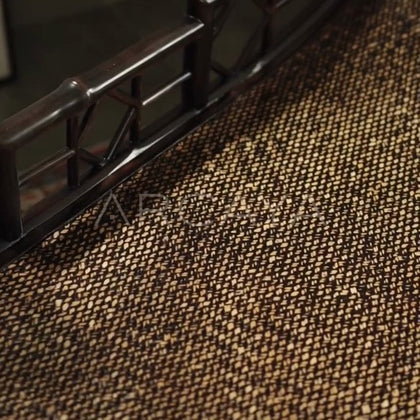 Curved Bamboo Woven Chaise Lounge - detail