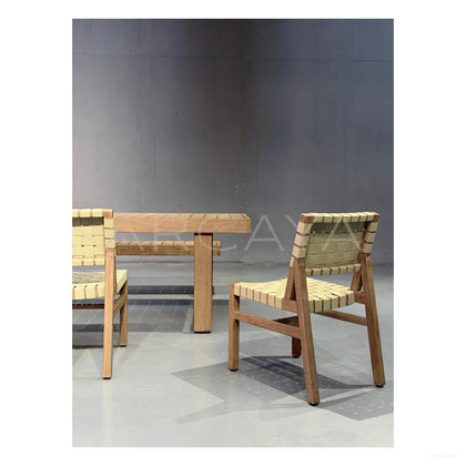 Teak Outdoor Dining Set Villa - scene