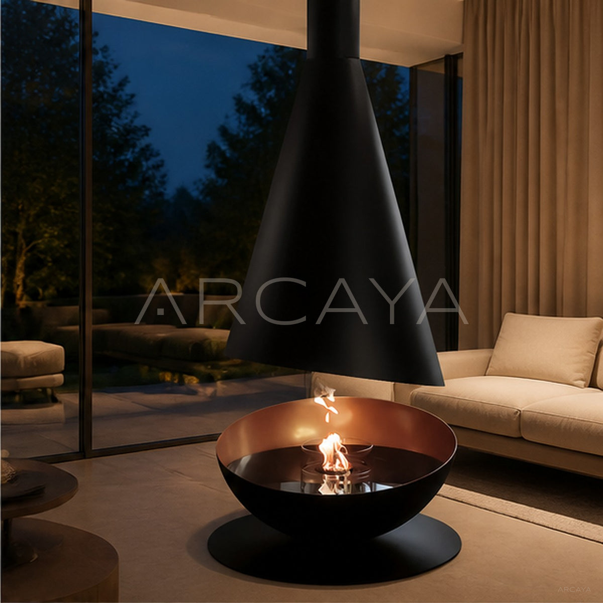 Derek Hanging Fireplace - main