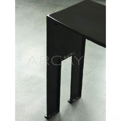 Cast Brass Old Money Console Table - scene