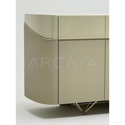 Italian Curved Stone Sideboard - scene