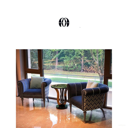 Violet European Modern Armchair - scene