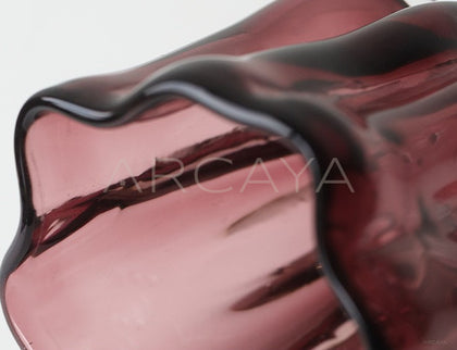 Tulip Glass Vase Wide Mouth - scene