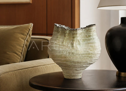 Vintage Twisted Pleated Irregular Vase - scene