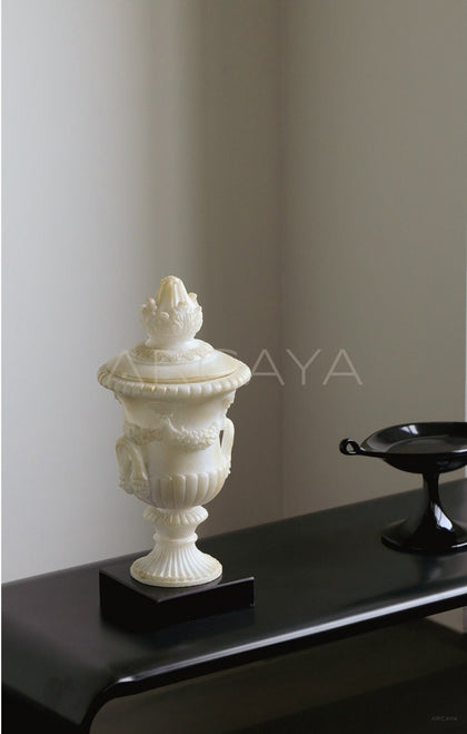 Mid Century Roman French Art Vase - scene