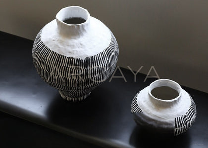 Designer Wabi Sabi Chinese Vintage Vase - scene