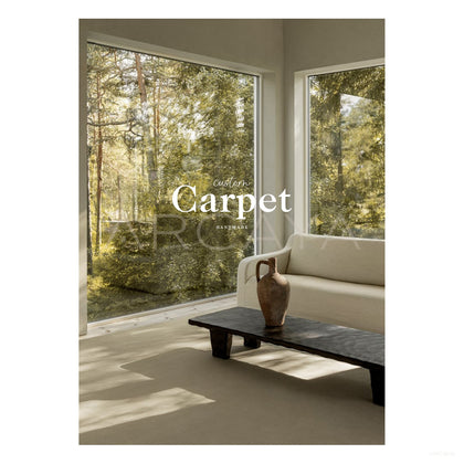 Cream White Solid Rug Dsm P015 C03 - scene