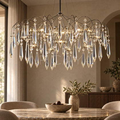 Crystal Chain Web Pendant Light 97244 - main
