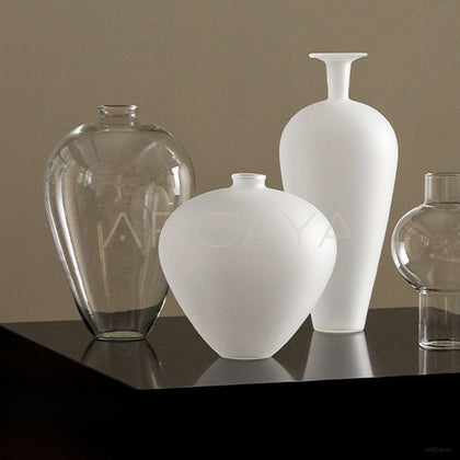 New Chinese Clear Glass Art Vase - main