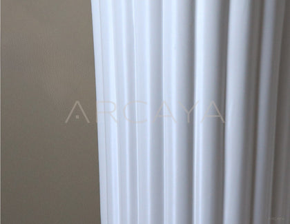 Ribbed Matte Ceramic Vase Handmade - scene