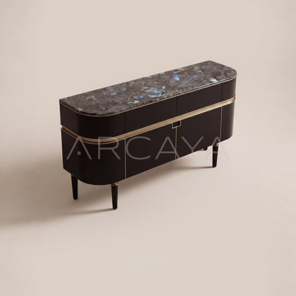 Blue Jade Stone Entryway Cabinet - main
