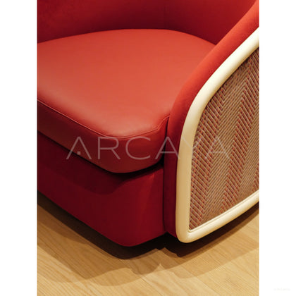 New Year Red Handmade Armchair - scene