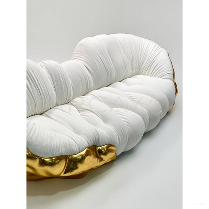 Sculptural Gilded Cloud Sofa - scene