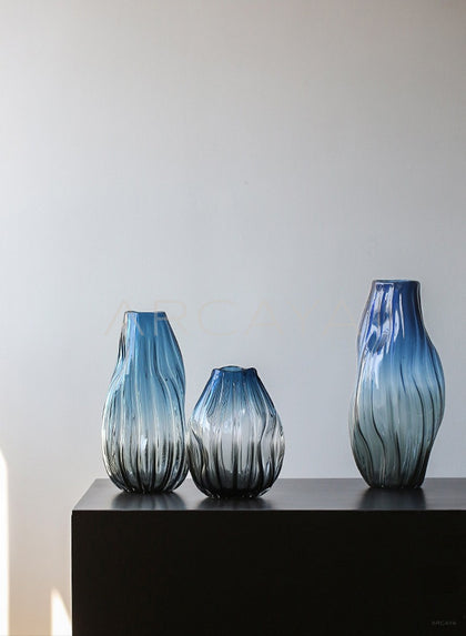 Glazed Glass Peony Vase - scene