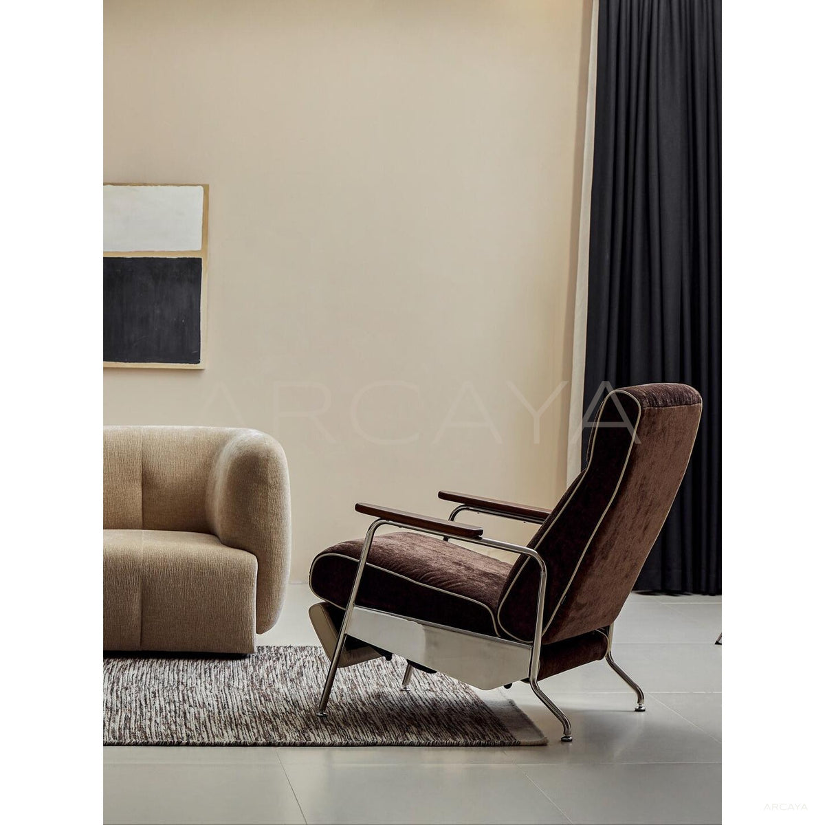 Green Functional Recliner Chair - scene