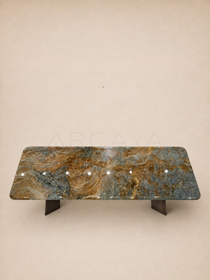 Daze Amazon Blue Stone Tea Table - scene