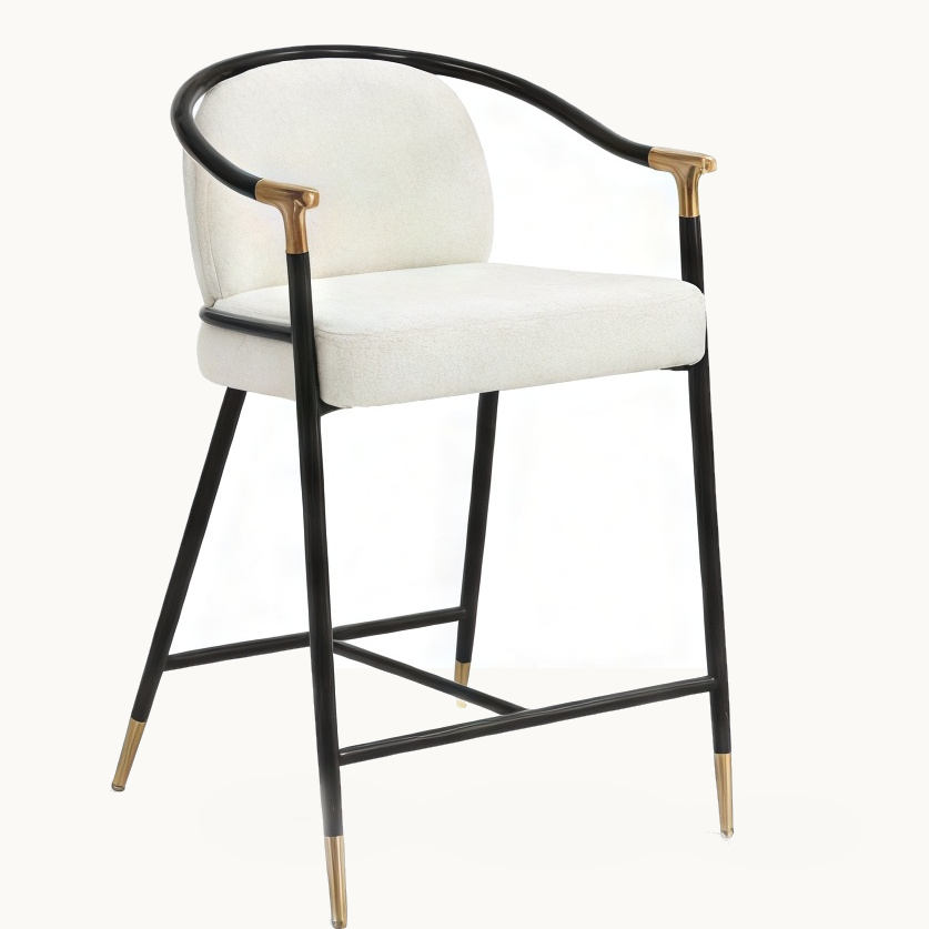 Black and Gold Frame Counter Chair
