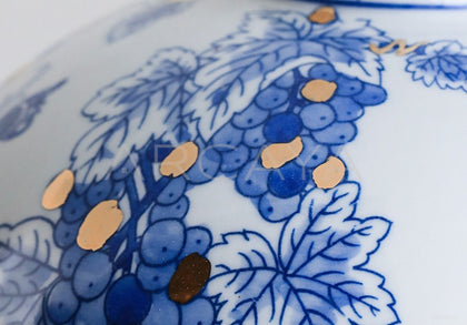 Jingdezhen Blue White Art Vase Entryway - scene