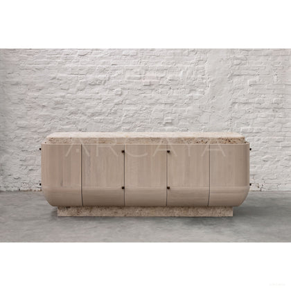 Aston Travertine Oak Sideboard - scene