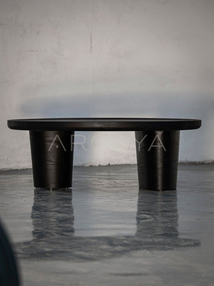 Custom Solid Wood Coffee Table - scene