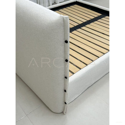 Designer Fabric Bed - scene