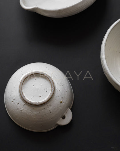 Amu Collab Double Ear Large Ceramic Bowl - scene