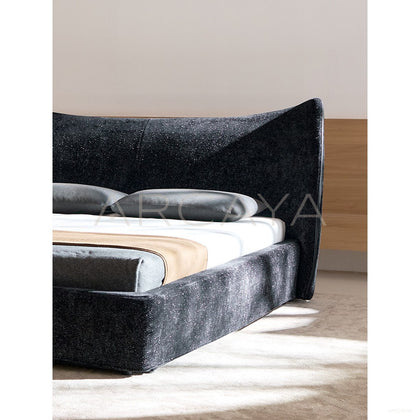 Mermaid Ultra Thin Headboard Bed - scene