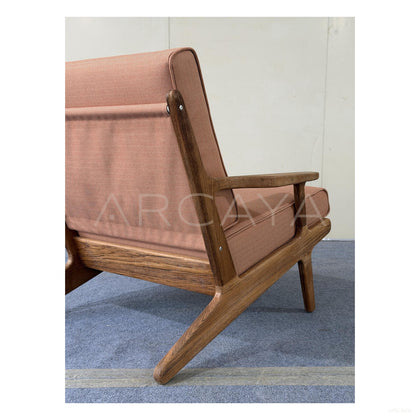 Bay Burmese Teak Outdoor Lounge Chair - scene