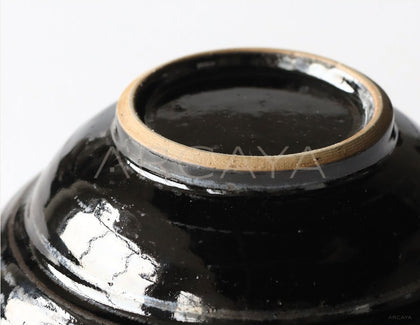 Amu Collab Black Gold Porcelain Bowl - scene