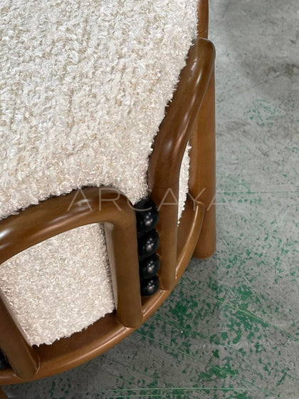 Small Round Low Stool - detail