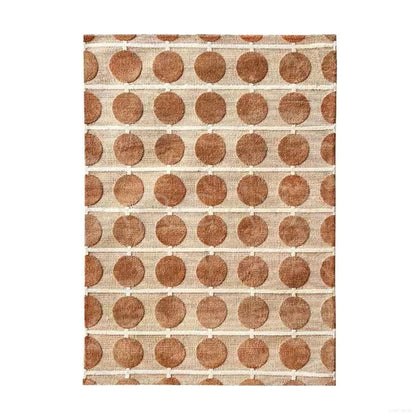 Beige Red Brown Dot Rug Dsm P025 C03 - main