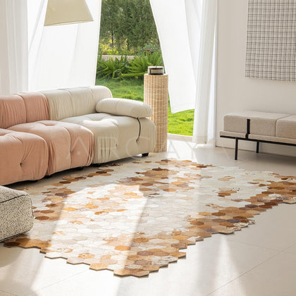Stain Resistant Cowhide Rug - scene