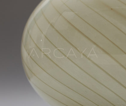 Mid Century Striped Gourd Vase - scene
