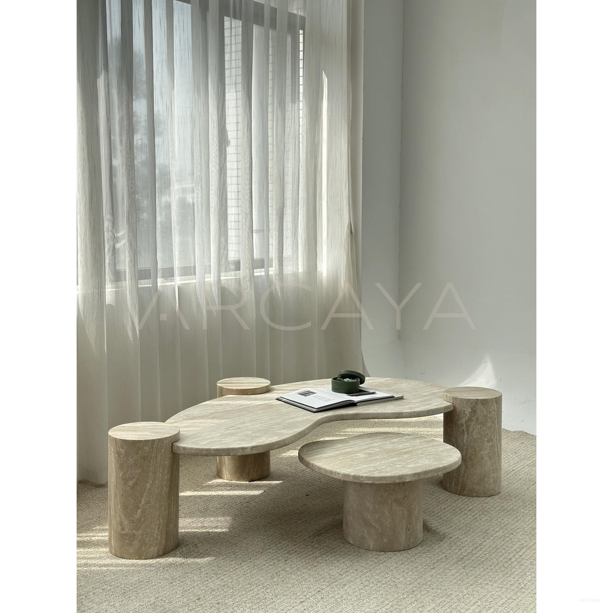 Marble Living Room Coffee Table in detail