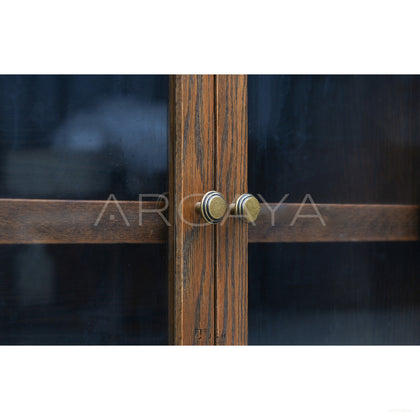 Oak Curved Sideboard - scene