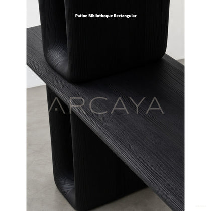Patine Dark Wood Bookcase - scene