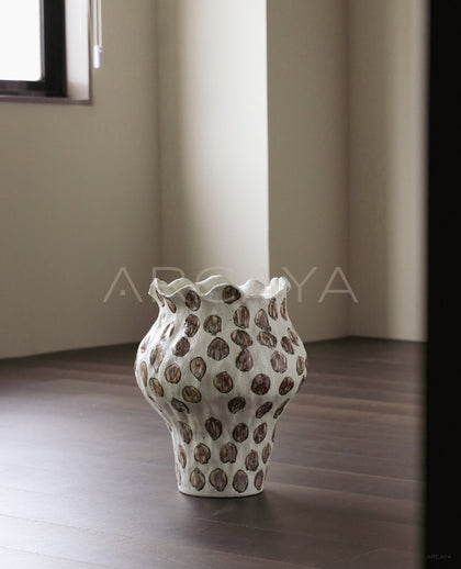 Jingdezhen Wabi Sabi Floor Jar Vase - scene
